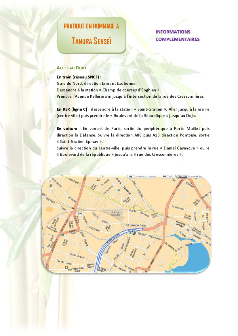 Affiche du Stage d'Aïkido à Saint-Gratien animé par Antoine Soares et Guillaume Colonge le samedi 5 juillet 2025