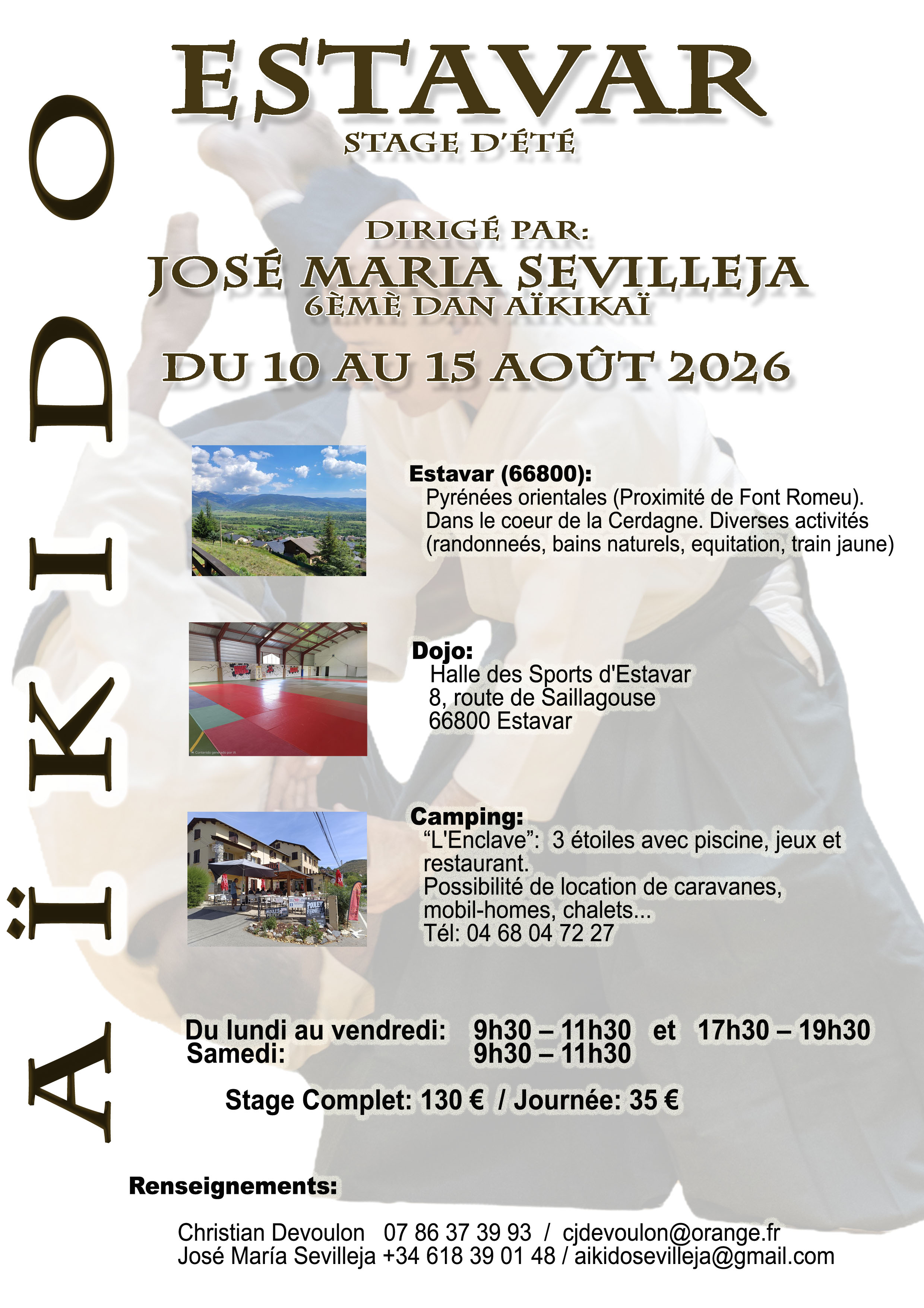 Stage d'Aïkido à Estavar animé par José María Sevilleja du lundi 10 août 2026 au samedi 15 août 2026 — fotografie 2 pe 2