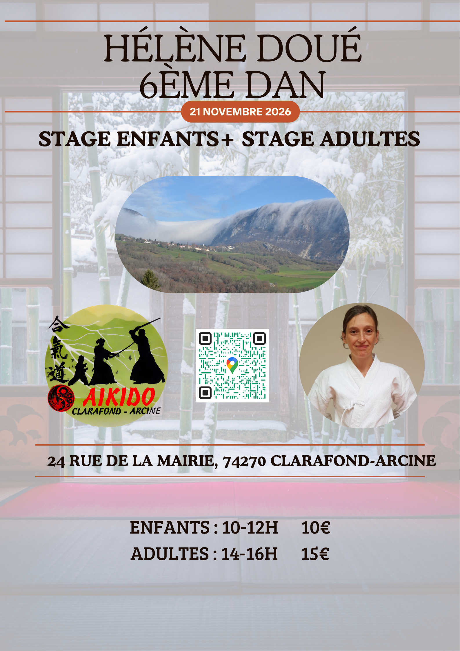 Stage d'Aïkido à Clarafond-Arcine animé par Hélène Doué le samedi 21 novembre 2026 — 照片 2 在 2 上