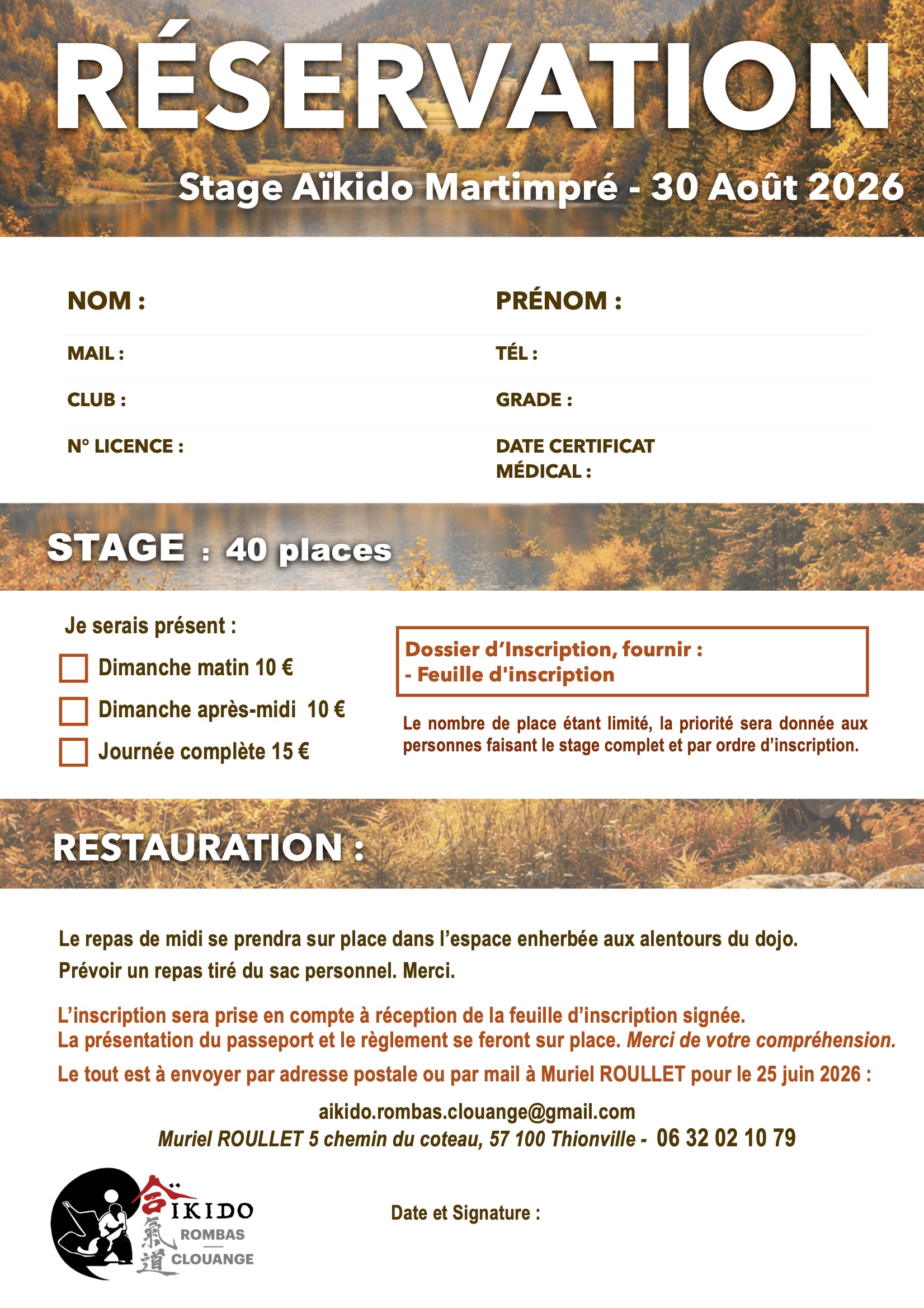 Stage d'Aïkido à Gerbépal animé par Alain Bacco et Denis Briswalter le dimanche 30 août 2026 — foto 3 su 3