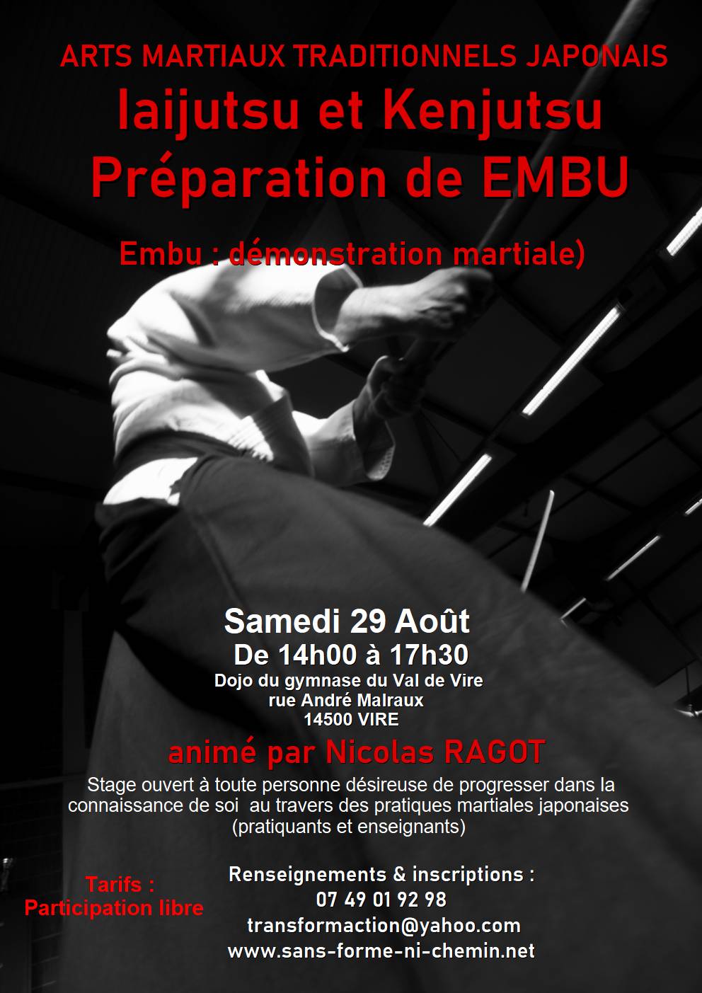 Stage d'Aïkido à Vire Normandie animé par Nicolas Ragot le samedi 29 août 2026 — फोटो 2 2 पर