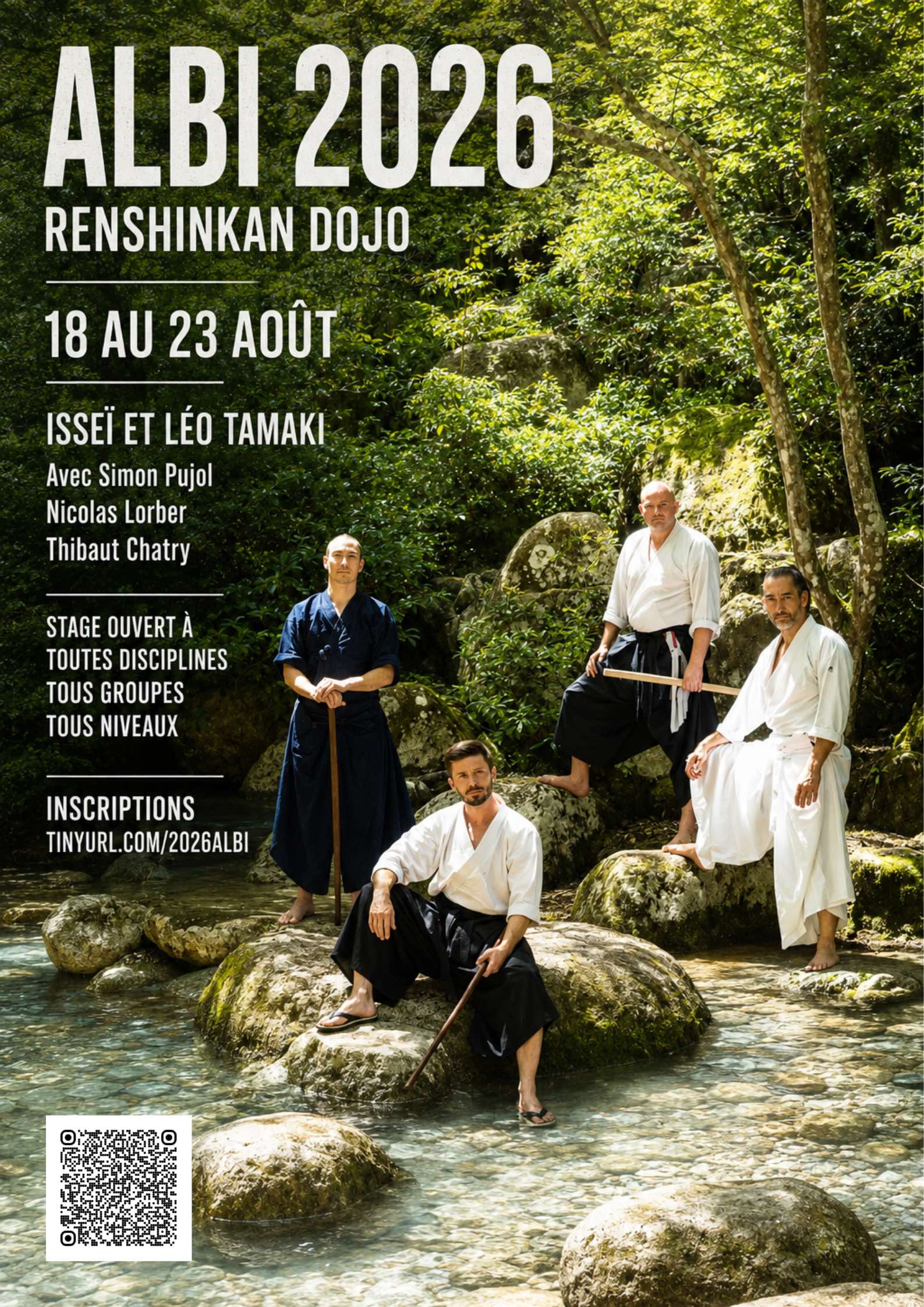 Stage d'Aïkido à Albi animé par Léo Tamaki et Isseï Tamaki et Simon Pujol et Nicolas Lorber et Thibaut Chatry du mardi 18 août 2026 au dimanche 23 août 2026 — zdjęcie 2 na 2