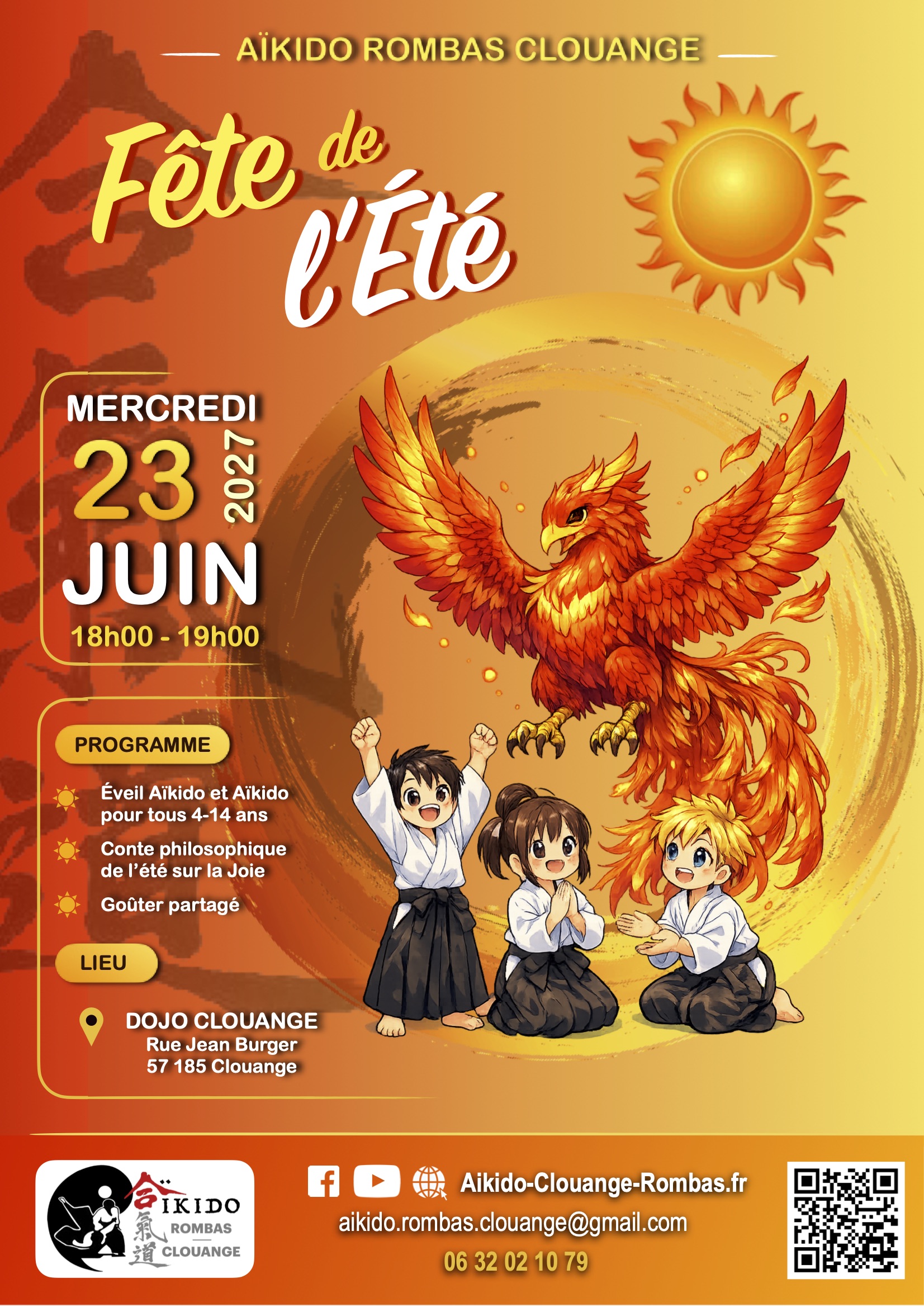 Stage d'Aïkido à Clouange animé par Muriel Roullet et Carole Labarre le mercredi 23 juin 2027 — fotografie 2 na 3