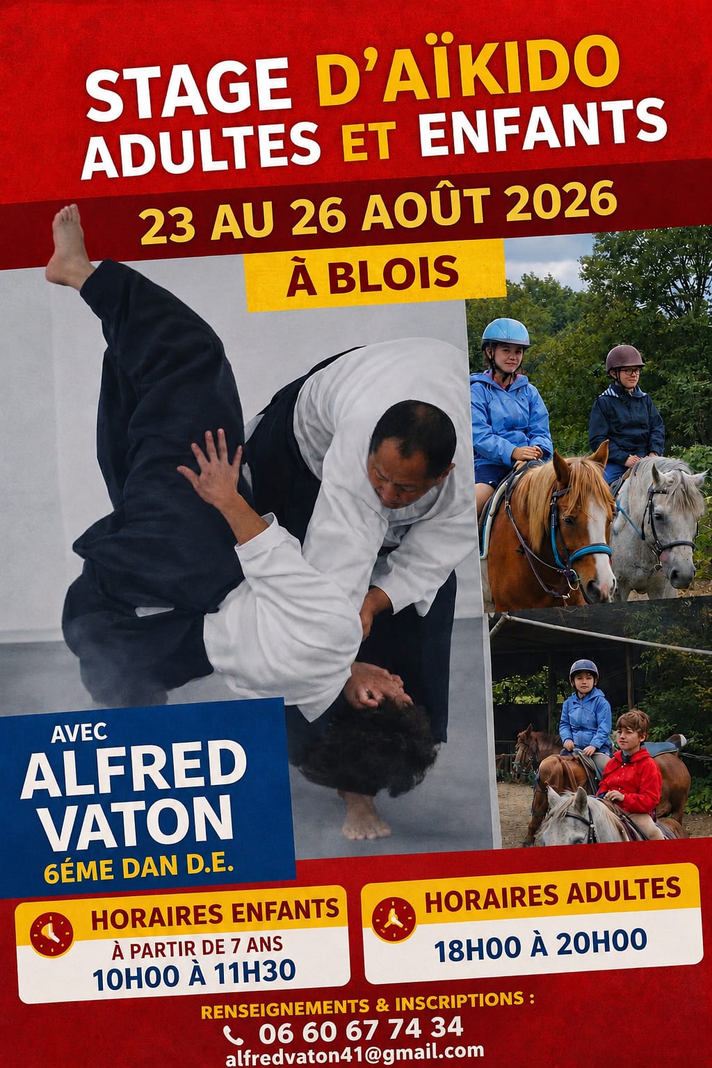 Stage d'Aïkido à Blois animé par Alfred Vaton et Alfred vaton du dimanche 23 août 2026 au mercredi 26 août 2026 — fotografie 2 pe 2