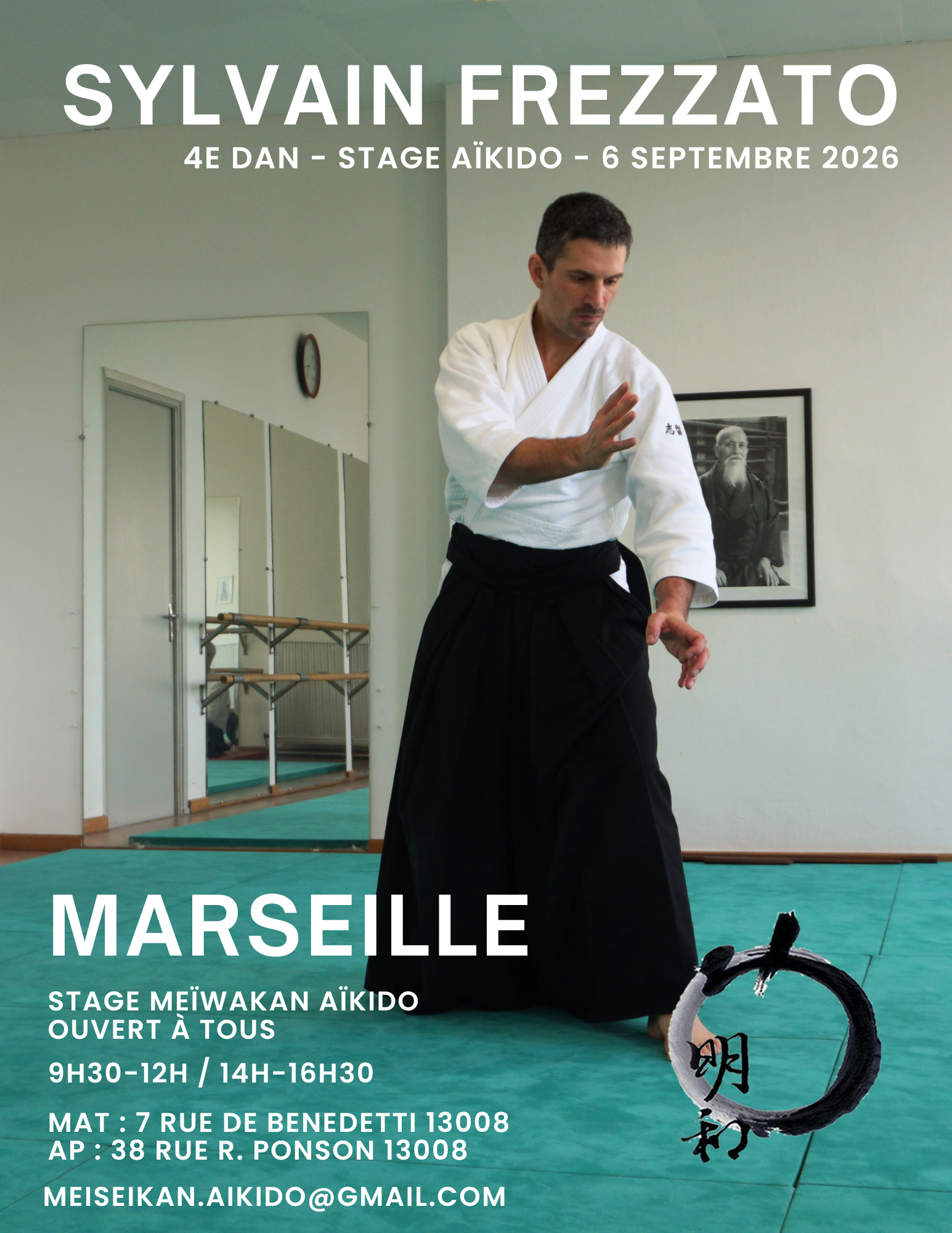 Stage d'Aïkido à Marseille animé par Sylvain Frezzato le dimanche 6 septembre 2026 — 照片 2 在 2 上