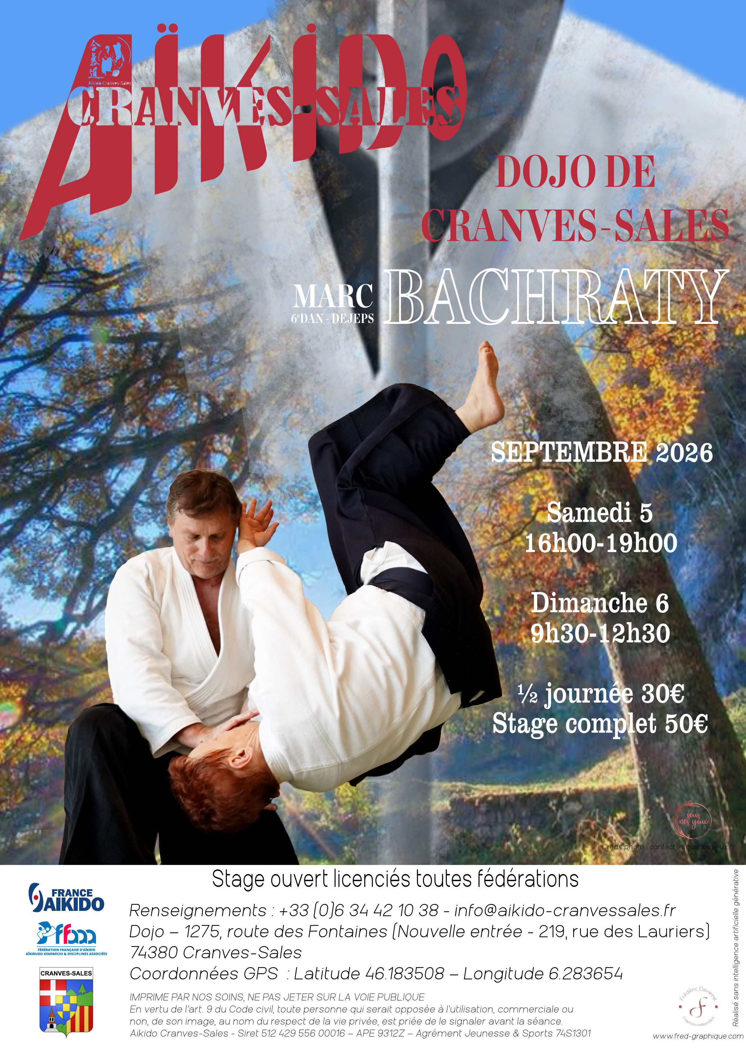 Stage d'Aïkido à Cranves-Sales animé par Marc Bachraty du samedi 5 septembre 2026 au dimanche 6 septembre 2026 — 2 üzerindeki 2 fotoğrafı